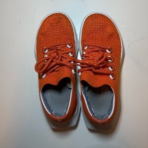 Allbirds Orange Treerunners 5.5